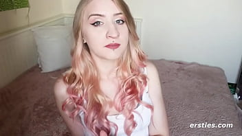 Aurora masturbates for us to see