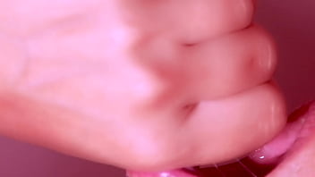 Cute college student enjoying a close up blowjob from her teacher