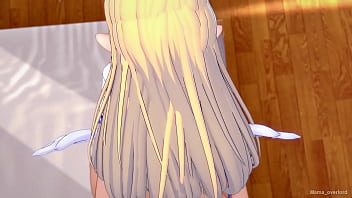 Flonne esta caliente y deseosa de ser follada en la cama digaea