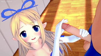 Flonne esta caliente y deseosa de ser follada en la cama digaea