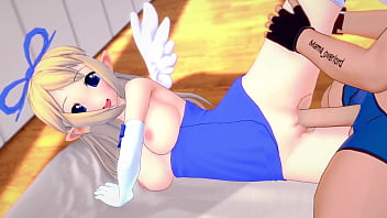 Flonne esta caliente y deseosa de ser follada en la cama digaea