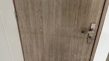 Adorable girl asks her neighbor for help and ends up breaking his tight ass