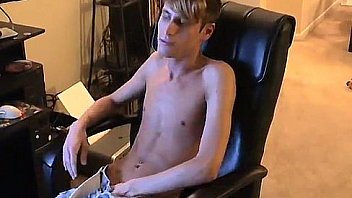 Gay Guys Jared Is Nervous About His First Time Stroking Off On Camera thumbnail