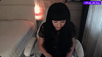 Little titty brunette jessy m'lady in red lingerie pt2