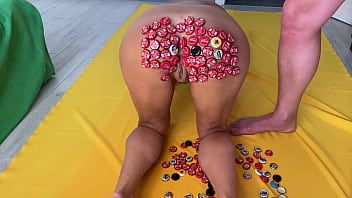 Milf 90 caps on butt huge load of cum