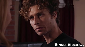 She wills him to an explosive orgasm which he creams all over her supple round ass