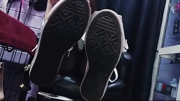 Anime girl pov sneakers and feet domination