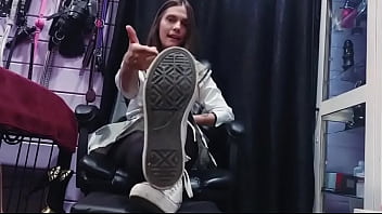 Anime girl pov sneakers and feet domination