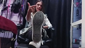 Anime girl pov sneakers and feet domination