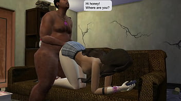 Girl in the rain seeks shelter