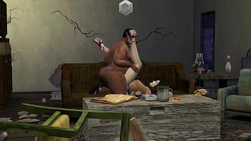 Girl in the rain seeks shelter