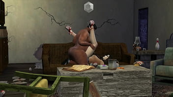 Girl in the rain seeks shelter