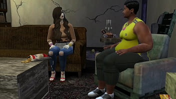 Girl in the rain seeks shelter