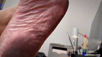 Today i got my soles very dirty so enjoy them closeup and imagine how you lick them clean
