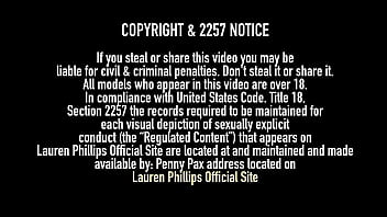 Pussy pierced redhead lauren phillips fucks herself on the bed