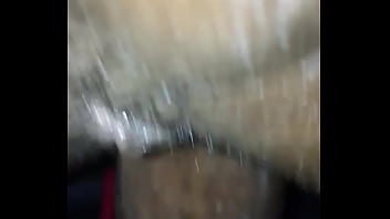 Amateur black reverse cowgir