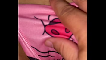 My stepsister's pussy is nice and tight look how she models her cute pink pajamas for me teen18