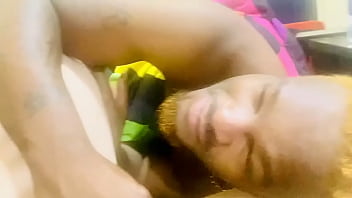 Taking a wiff before i take a dip