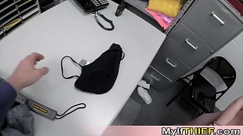 Threesome punish fuck on cctv with thiefs