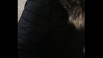 Uggs boots funny camel toe and an old down jackets are ready for fun