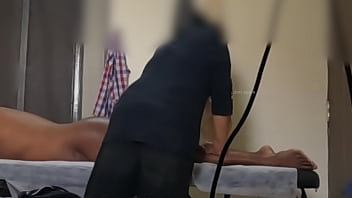 Dick flashing to massage girl Dick flashing to massage girl