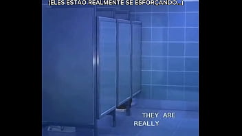 Sexo escondido no banheiro