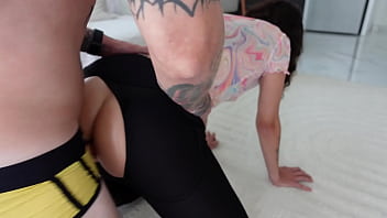 Hard slotting of a tight ass hole