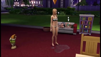 Beautiful blonde gets lonely and tries to impress her way into a club using her sexual nature