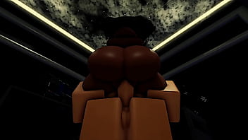 Ebony petite roblox gamer girl pussy gets filled