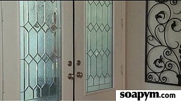 Babe gives erotic soapy massage 1