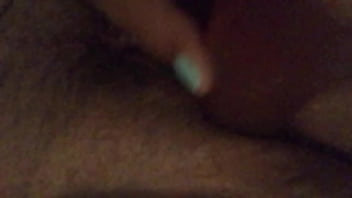 White bitch playing with toy