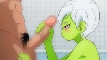Cheelai gives broly a handjob gets cum on face