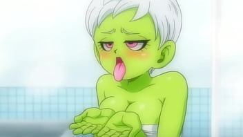 Cheelai gives broly a handjob gets cum on face