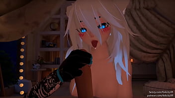 Horny catgirl pet helps you cum after you up~ joi vrc