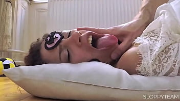 Pov close up tied up bondage sex & bj spit on her face Pov close up tied up bondage sex & bj spit on her face