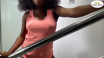 She ran at last after getting a good fuck on the staircase please subscribe to red