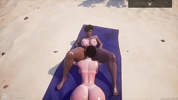 Two big tit lesbian milfs fuck each other