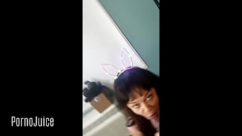 Mixed girl loves sucking off a black dick