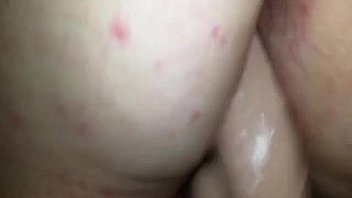 Pussy drilling with a fat cock a dildo and fingers