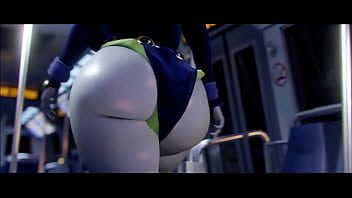 Milf mom got possessed by alien in train