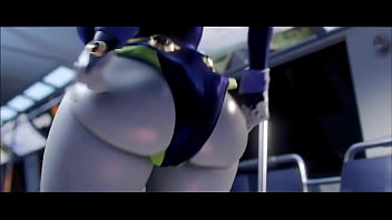 Milf mom got possessed by alien in train