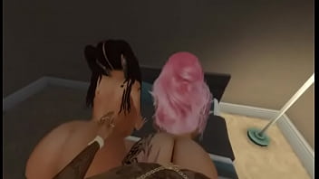 Horny sluts sucks and gets banged by huge cock