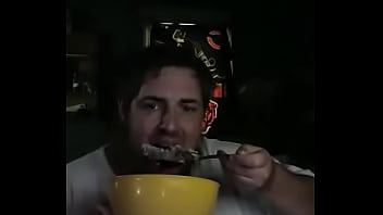 Yummy food watching videos