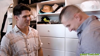 Studs Having Sneaky Sex In The Closet thumbnail