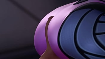 Personaje de overwatch con una verga en el culo