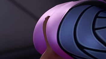 Personaje de overwatch con una verga en el culo