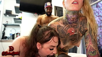 Effie And Lisa Suck Shadow's Bbc While Dru Pounds Tight Asses thumbnail