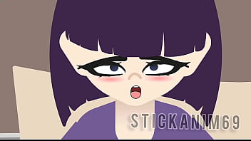 Animation chica tetona se masturba cuando casa esta sola