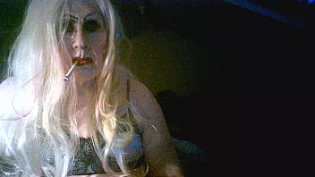 Disgusting Mature Whore Sarah Smoking In Bra Panties Stockings And Heels Ready For A Night As A Whore thumbnail
