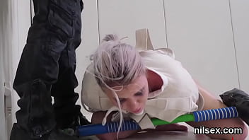 Foolish fuckslut gets her fuckholes spread and properly rode